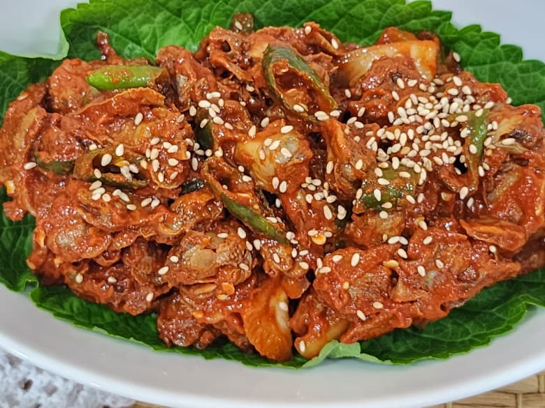 한장금 새꼬막무침 400g 제철 국내산 새꼬막으로 무쳤어요!